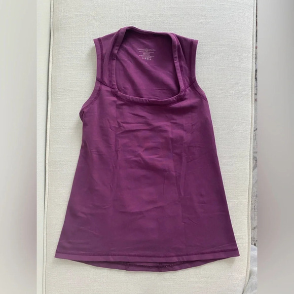 LULULEMON Purple Fit & Flare Square neck Tank Top Size 4 - Picture 4 of 4